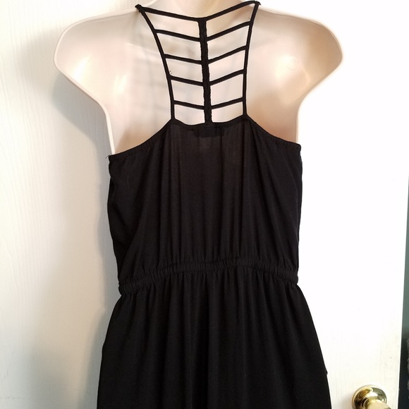 Slimming black and gold jumpsuit - Picture 4 of 6